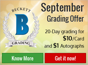 Beckett Special Offer! 20-day grading service level (Save More)