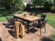 Valentine’s Sale - All Weather Wicker Extendable Dining Set